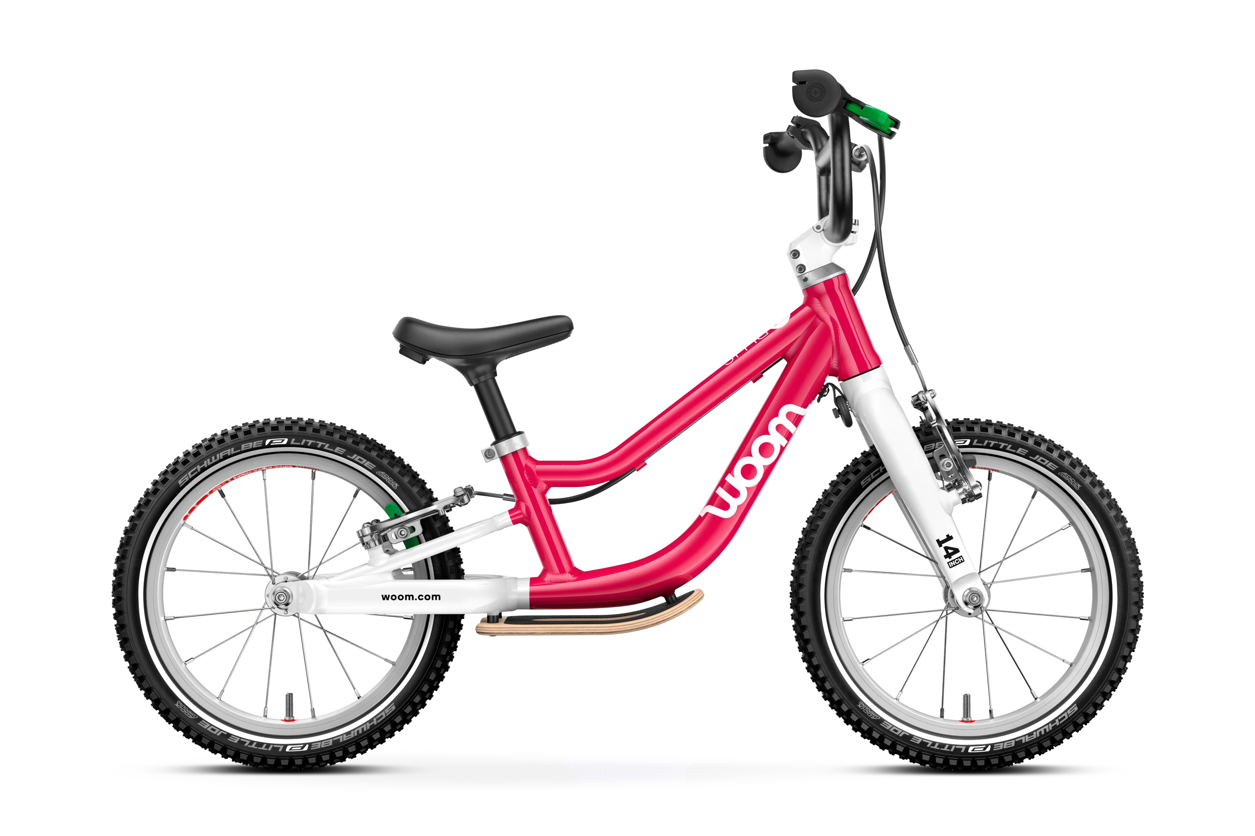 Woom 1 Plus lasten potkupyörä 14" - Pinkki