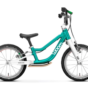 Woom 1 Plus lasten potkupyörä 14" - Turkoosi